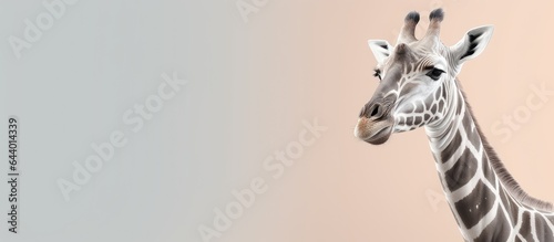 Blackout muzzle isolated pastel background Copy space