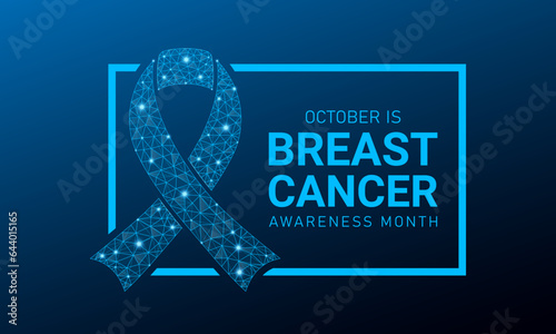 Breast cancer awareness month is observed every year in october. Breast cancer awareness month calligraphy banner design on pink background. Vector illustration.