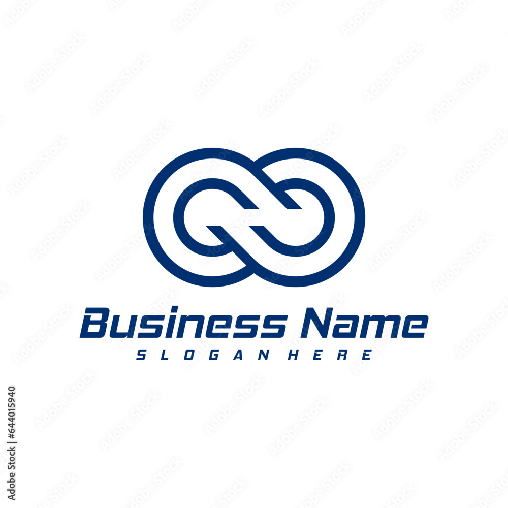 Obraz premium Infinity logo design vector. Nolimit logo design template concept