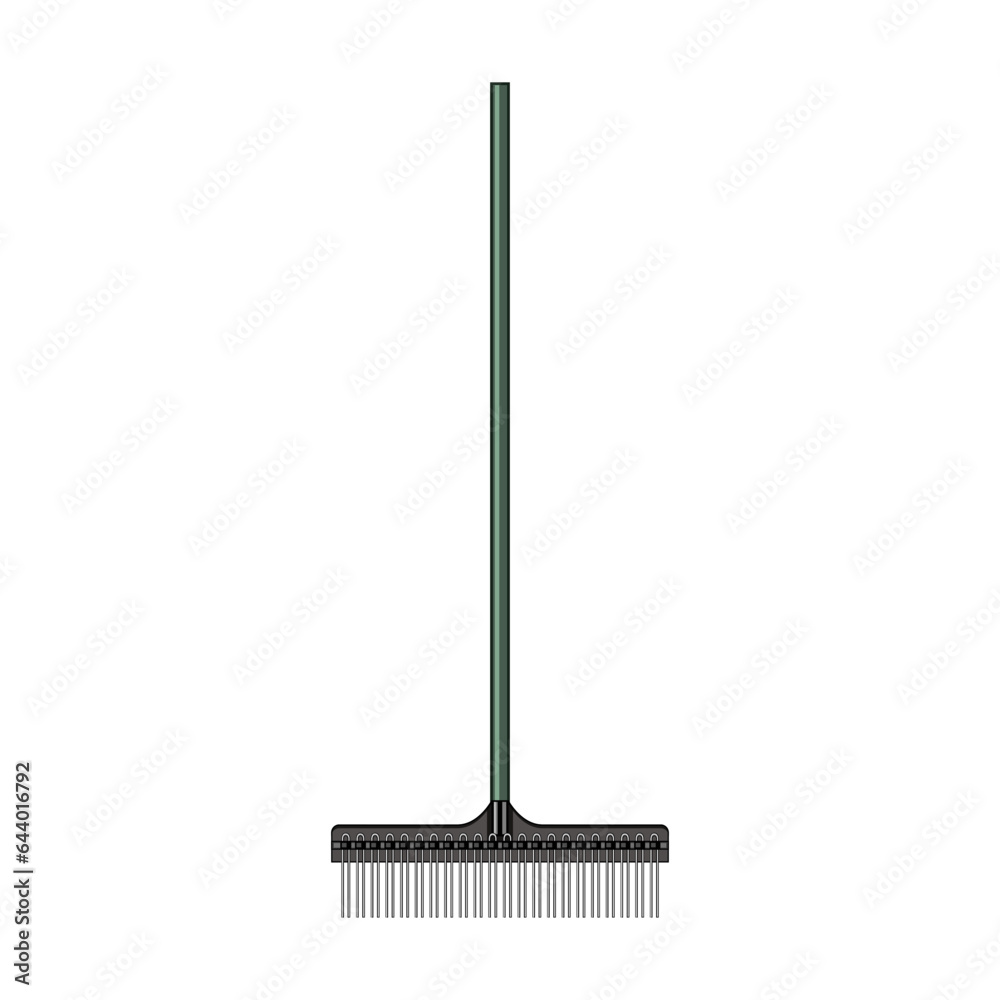 gardening rake cartoon. autumn leaves, nature raking, grass fall gardening rake sign. isolated symbol vector illustration gardening rake cartoon. autumn leaves, nature raking, grass fall gardening rake sign. isolated symbol vector illustration