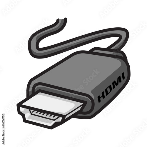HDMI Graphic Video Cable Clipart