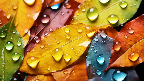 Illustration still life on the theme of autumn leaves,Generated by AI,