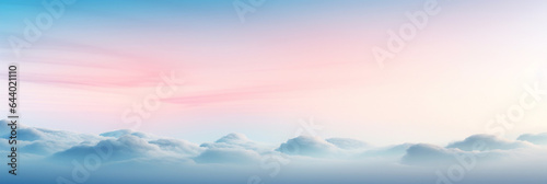 calm cloudscape horizon background with pink and blue sky gradients