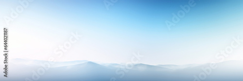 Calm cloudscape horizon with blue sky gradients