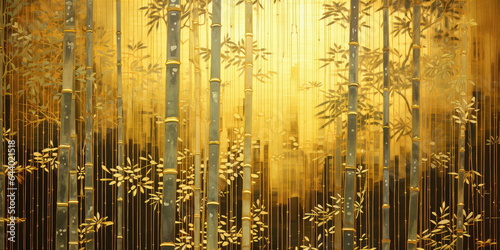 bamboo art, oriental style.  © killykoon