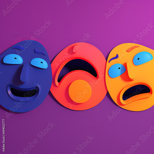 Vibrant Array of Expressive Faces