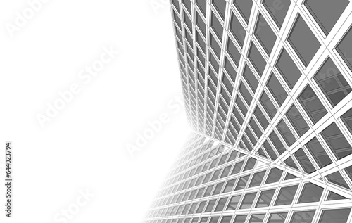 Abstract architectural background 3d rendering 3d illustration