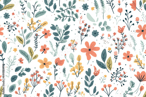 Watercolor vector art painting illustration pattern. Collage contemporary print. Fashionable template for design. painted, natural, ornament, decorative, vector, hand drawn, rose flower, ornamental
