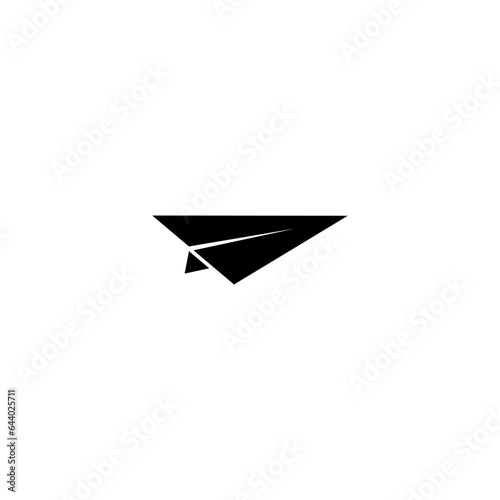 Paper plane icon isolated on white background