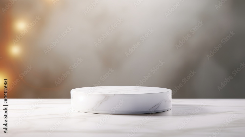 A white marble table with a blurry background A white marble table with a blurry background