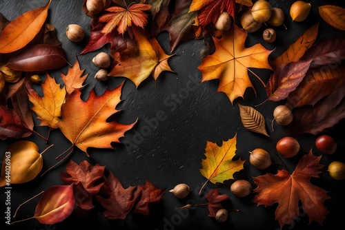 autumn leaves on the floor