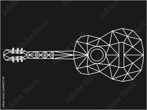 black and white logo image guitar