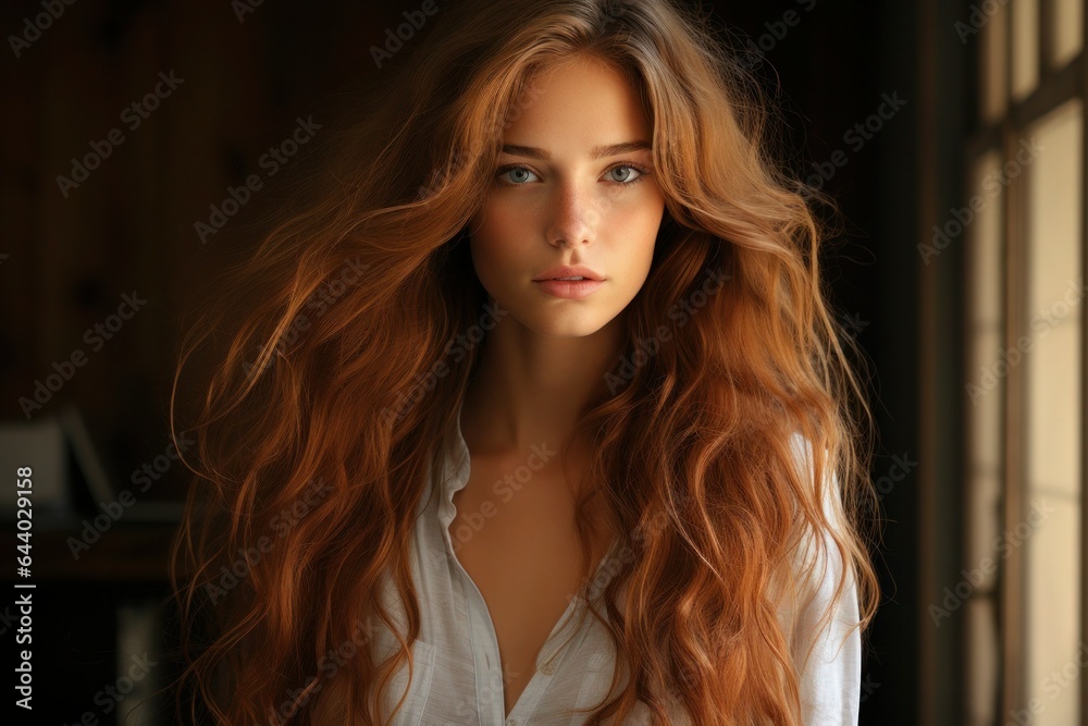 close up photo young beautiful girl with long light hair close up photo young beautiful girl with long light hair