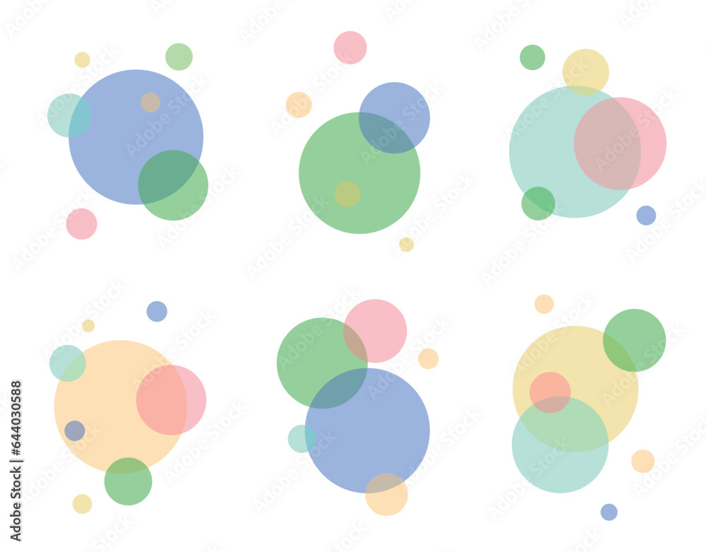 Set of flat bright soap bubbles, flat design. Soap foam, carbonated drink, oxygen bubble pictogram, vector illustration. Set of flat bright soap bubbles, flat design. Soap foam, carbonated drink, oxygen bubble pictogram, vector illustration.