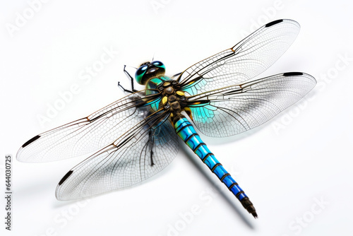 Dragonfly on a light background. Generative AI
