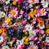 Seamless texture of flowers
