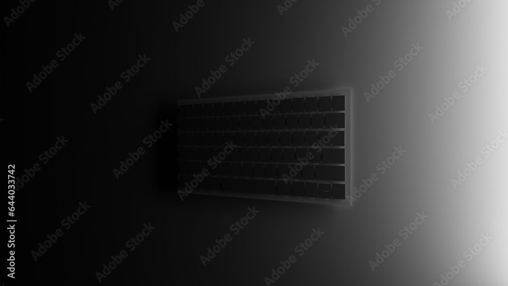3d render of a keyboard 3d render of a keyboard