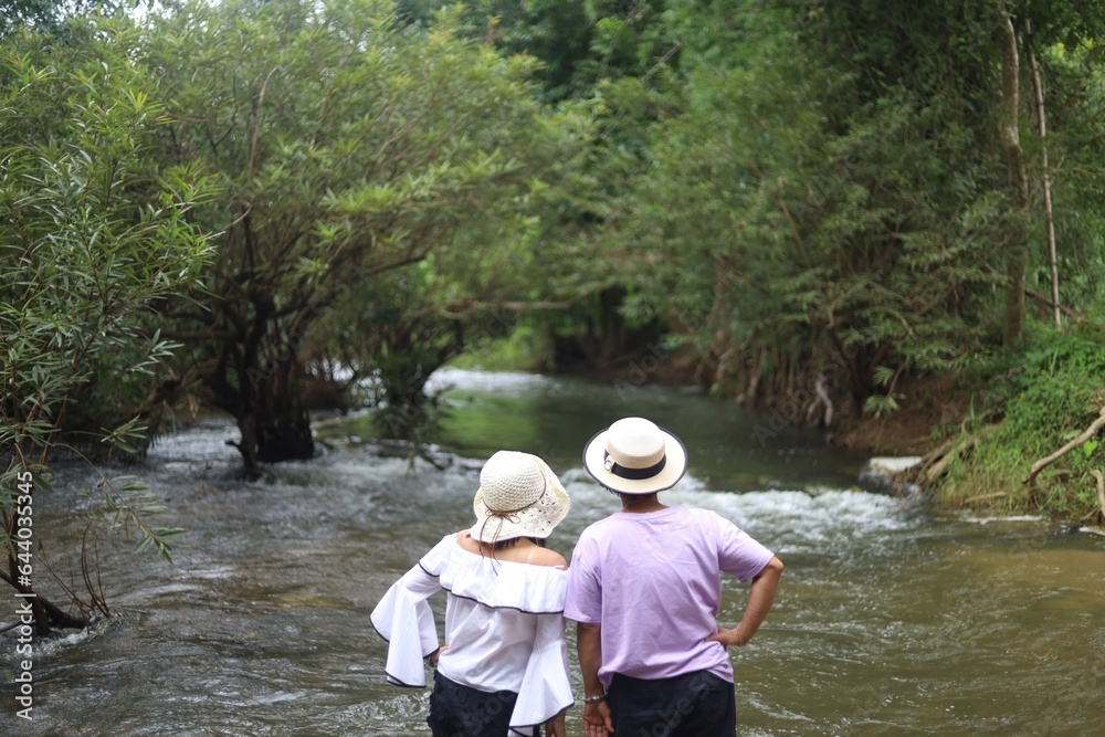 asian woman travel at Suan Phueng, ratchaburi province, thailand asian woman travel at Suan Phueng, ratchaburi province, thailand