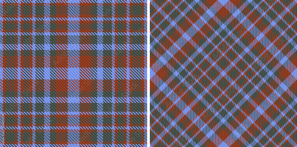 Vector seamless texture of tartan background textile with a fabric plaid pattern check. Vector seamless texture of tartan background textile with a fabric plaid pattern check.