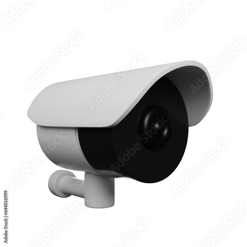 3d illustration of cctv icon in 3d render