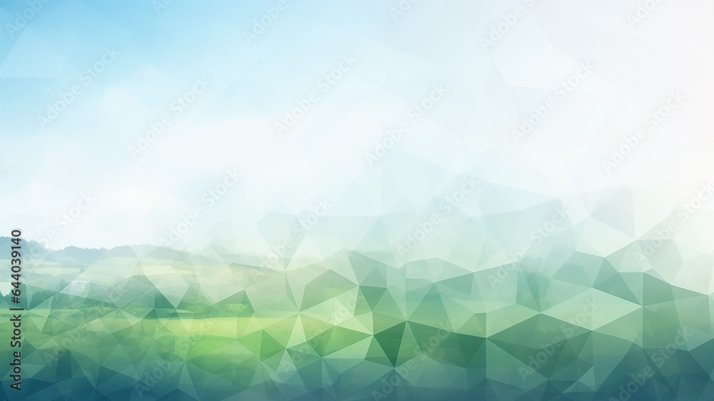 Obraz premium abstract summer polygonal landscape of triangles background