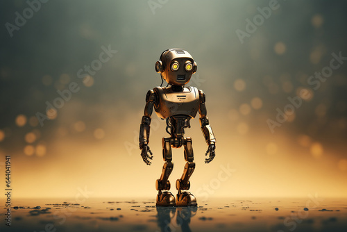 3d render of a AI cyborg robot. 