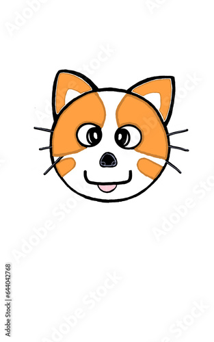 Fototapeta Naklejka Na Ścianę i Meble -  Orange cat cartoon