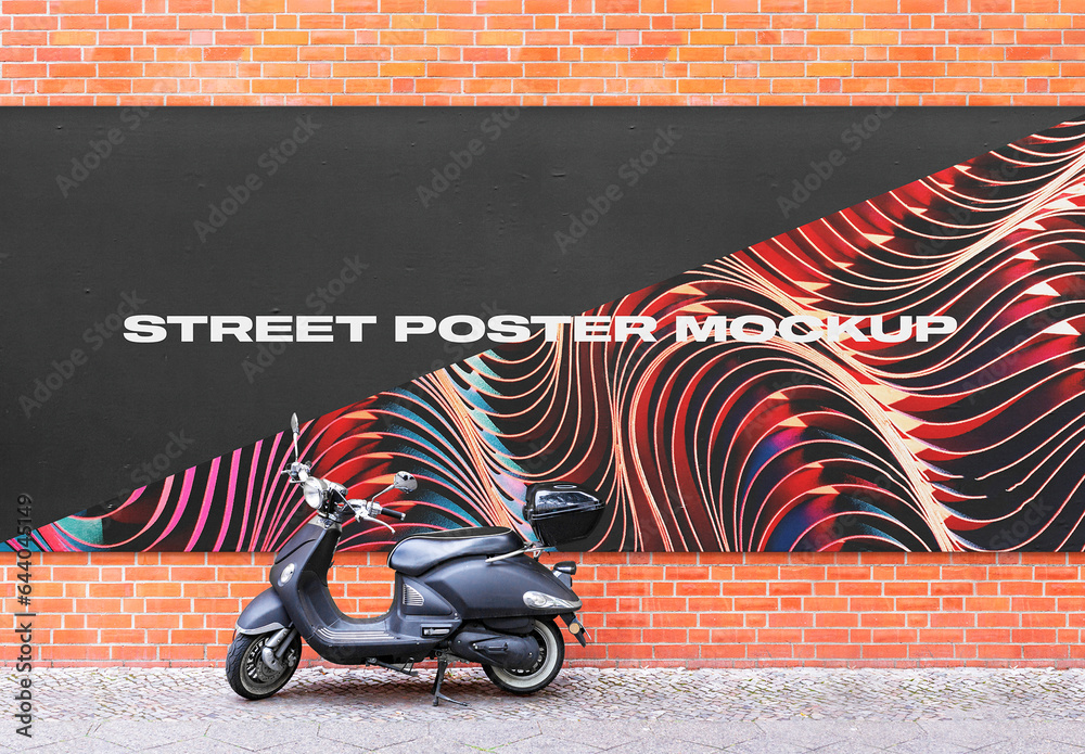 City Hoarding Street Urban Outdoor Poster Mockup Template Branding ...