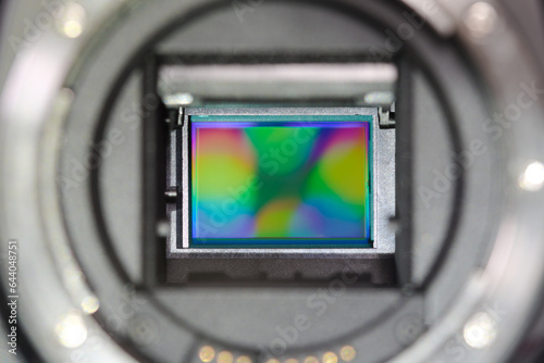 一眼レフカメラ内部にあるイメージセンサー