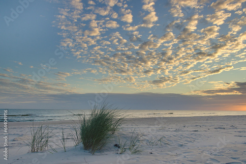 morning Lubiatowo beach Baltic Sea , poranek plaża Lubiatowo  M.Bałtyckie
