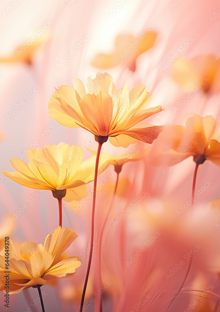 Blurred of flowers with bokeh soft blur in the pastel vintage retro tone for background. Valentine or wedding invitation card Blurred of flowers with bokeh soft blur in the pastel vintage retro tone for background. Valentine or wedding invitation card