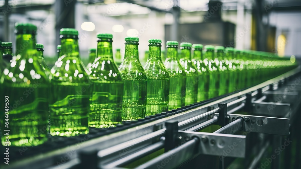 manufacturing industry Conveyor belt-type beverage bottle products