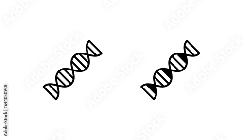 DNA icon design with white background stock illustration photo