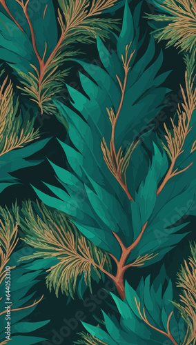 Pine tree leaf pattern