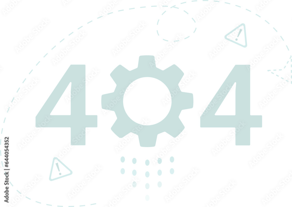 Error 404 exclamation mark airplane waiting line site gear different sizes vector illustration Error 404 exclamation mark airplane waiting line site gear different sizes vector illustration
