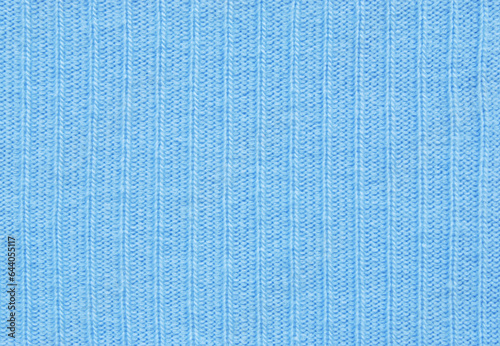 Light blue soft ribbed jersey fabric texture as background 