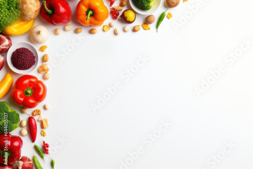 Poster. White background. World Vegan Day concept.