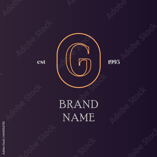 G Vintage letter logo