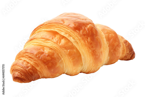 croissant isolated on a transparent background, PNG photo