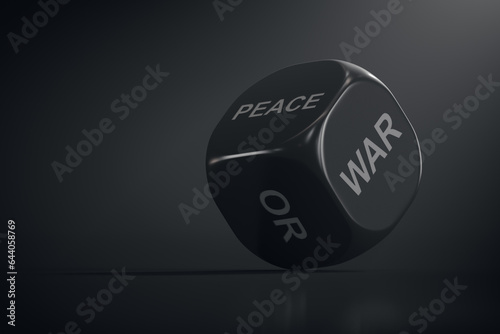 Dice with war or peace options
