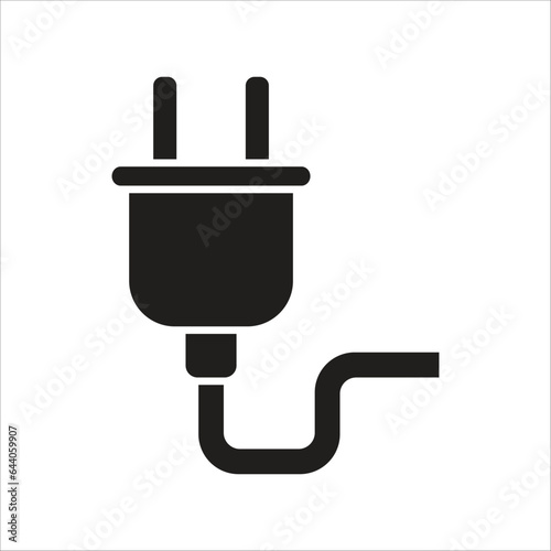 plug icon simple design art eps 10