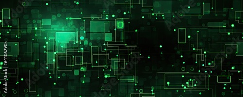 web digital technology green seamless background illustration