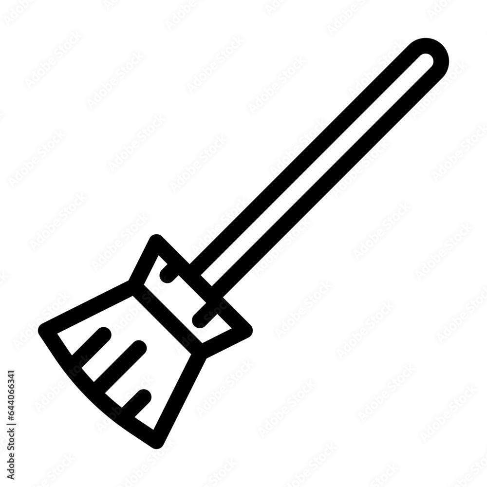 broom flying outline broom flying outline