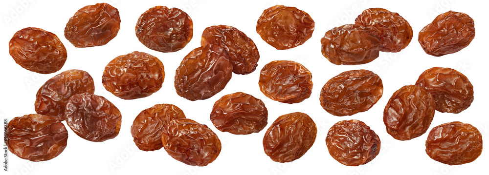 Fotografie Red raisin set isolated on white background