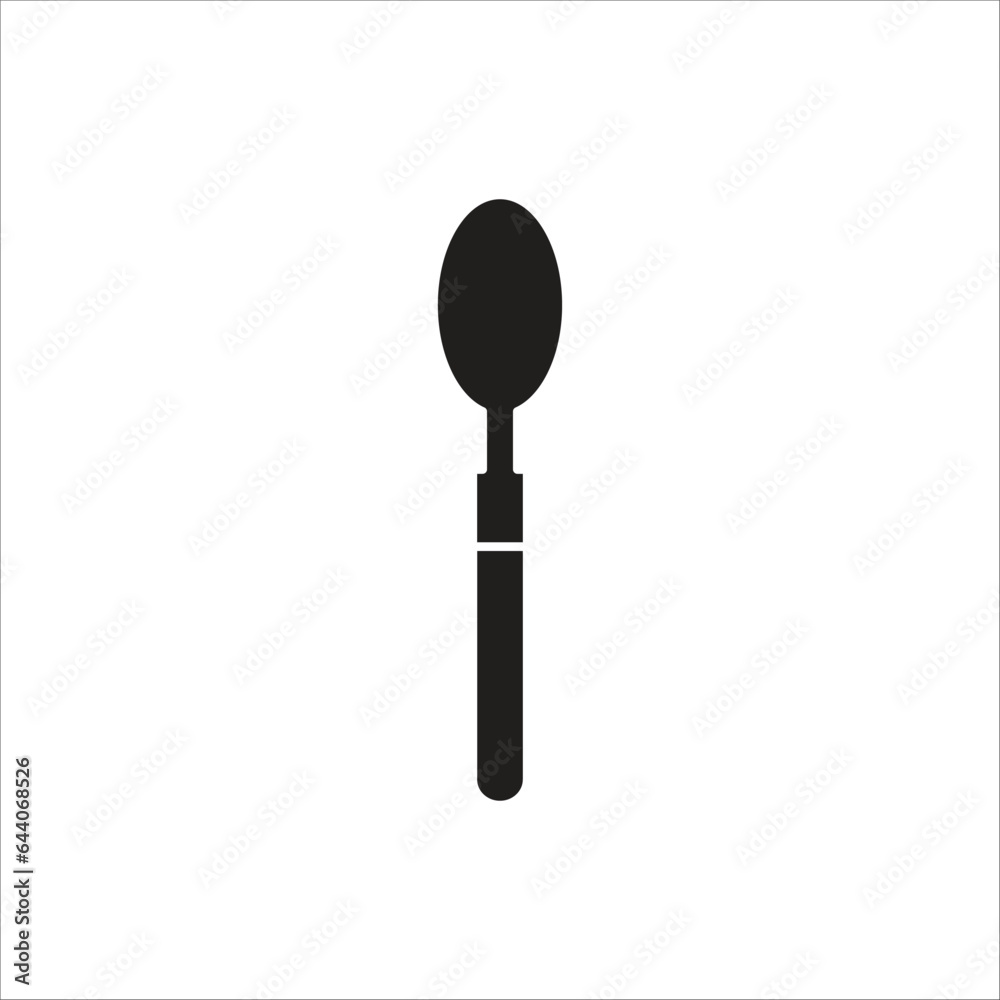 spoon vector line icon template spoon vector line icon template