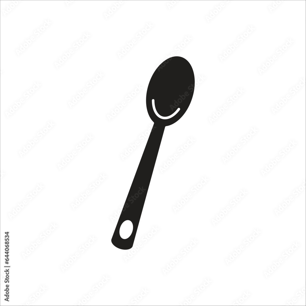 spoon vector line icon template spoon vector line icon template