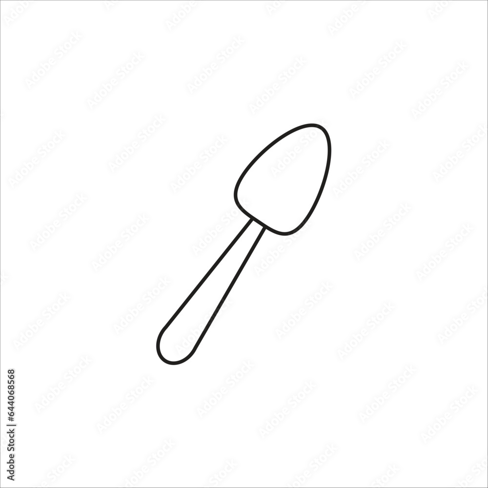 spoon vector line icon template spoon vector line icon template