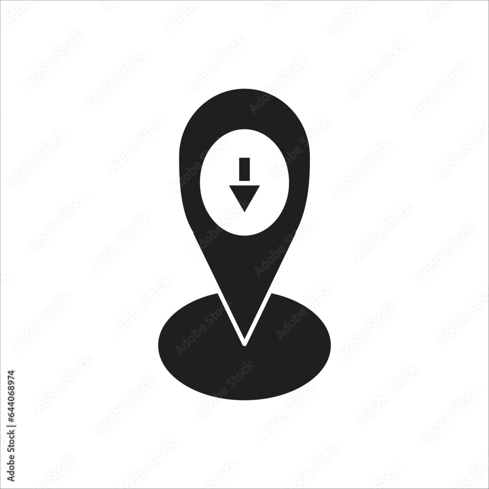 locator vector icon line template locator vector icon line template