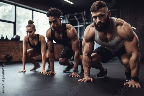 shot of a group of people at the gym for a workout