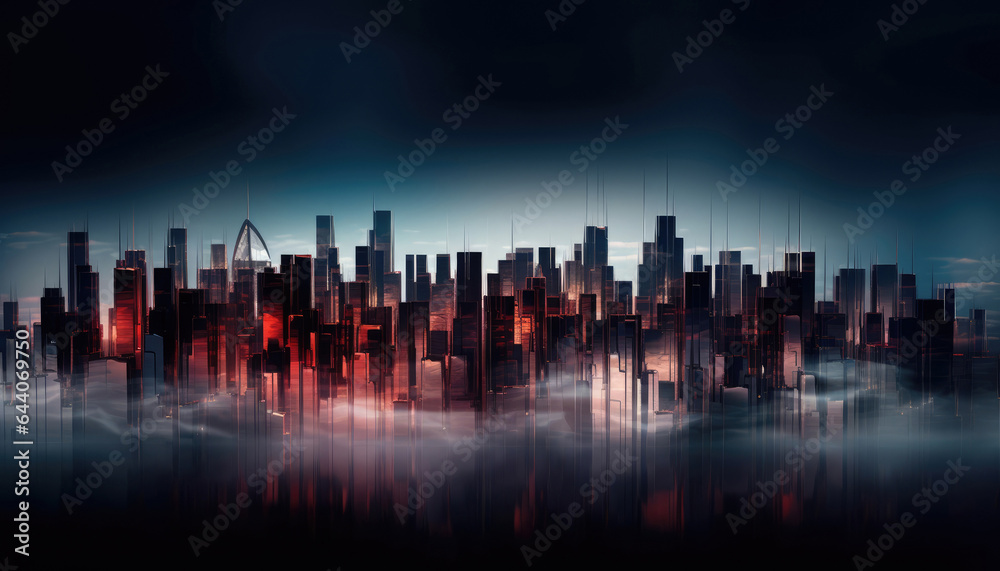 Abstract city panorama